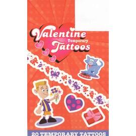 East West Distributing Valentine Temporary Tattoo Book ~ 20 Tattoos (A Celebration of Love)