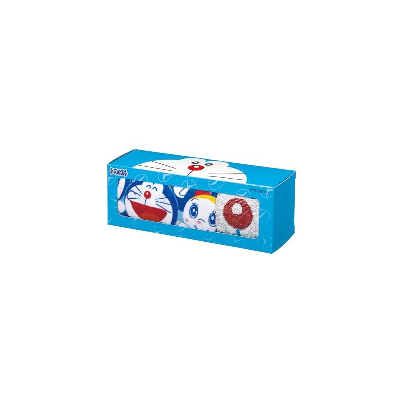 Nissen Shoko Doraemon Towel Towel Set (1 Face Towel, 1
