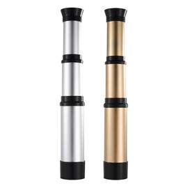STOBOK Children's Pirate Monocular Telescope: 2 Pieces Retractable Handheld Collapsible Brass Telescope Zoomable Portable Pirate Spyglass for Cruise Ship Travel Watching Games Hiking Hunting