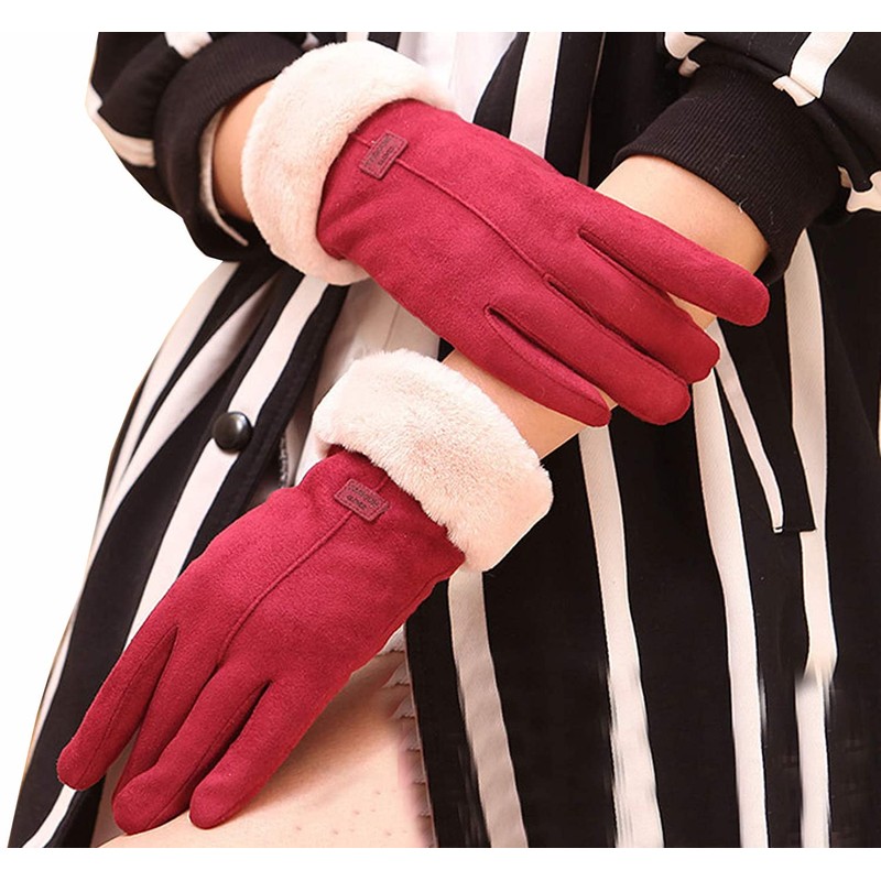 lifwimner Winter Gloves Women's Warm Touchscreen Windproof with Fleece Lined