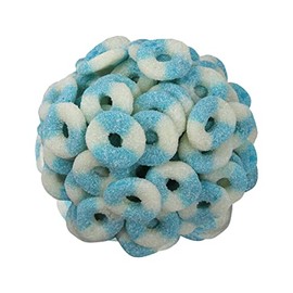 Smarty Stop Mini Sour Gummy Rings Candy GummiRoos (Blue Raspberry, 2.2 Pound (Pack of 1))