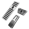 3pcs Accelerator Brake Pedals Foot Rest Plate Waterproof Fireproof Replacement