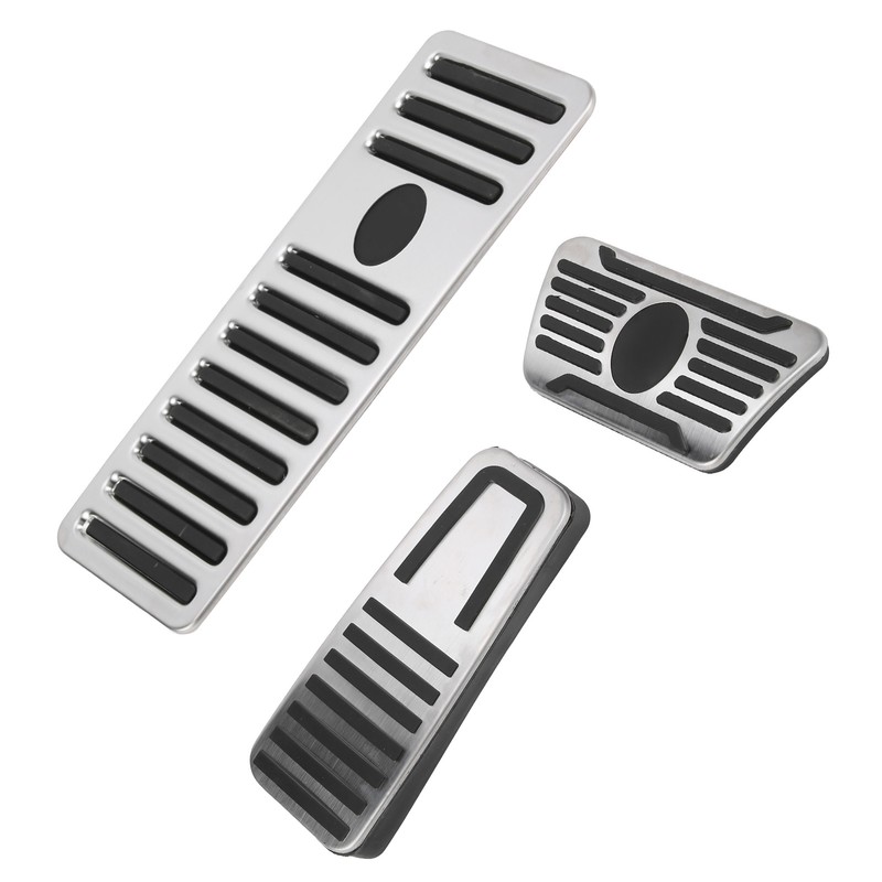 3pcs Accelerator Brake Pedals Foot Rest Plate Waterproof Fireproof Replacement