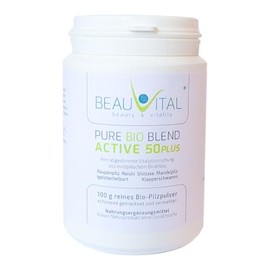 Pure Organic Healing Mushrooms 100 g Complex 6 from Caterpillar Mushroom Hedgehog Spiky Beard Reishi Almond Mushroom Rattling Sponge Shiitake from EU Organic Agriculture, Vegan, No Artificial Additives