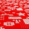 ANRO Oilcloth Tablecloth Oilcloth Washable Tablecloth Christmas Mood Red 120