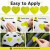 10 Pack Heart Reflective Stickers