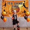 MEHOFOND 6x3.6ft Basketball Backdrop, It's Game Time Basketball Party Decorations