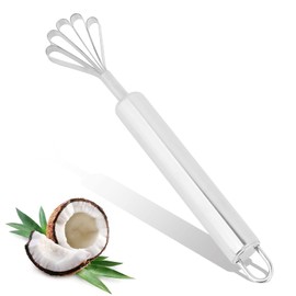 Stainless Steel Coconut Scraper,Coconut Meat Scraper,Five Jaw Fish Scraper Multi-Purpose Coconut Meat Planer Fish Scale Peeler Grater Coconut Planer Accessory Household Kitchen Tool