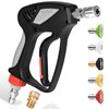 TOOLCY Pressure Washer Short Gun with Stainless Swivel & QC,