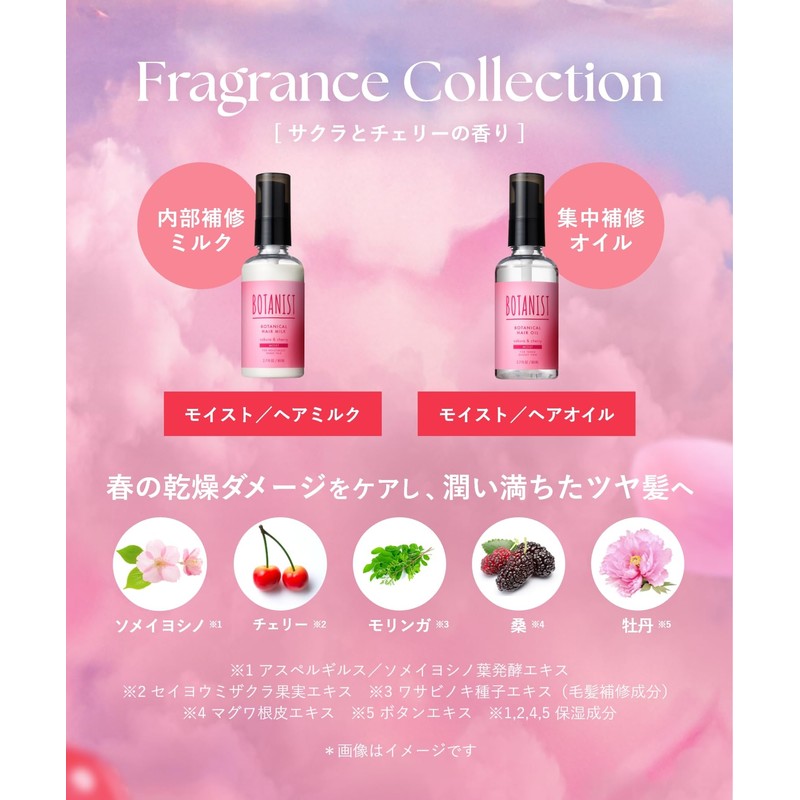 BOTANIST BOTANIST Hair Oil Moist Cherry & Cherry Scent