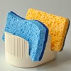BekPooQ Ultra Absorbent Stone Sponge Holder for Kitchen Sink, 2