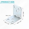sourcing map 4 Pcs L Corner Bracket Corner Brace Metal