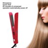 Professional Red Hair Straightener Titanium Curler Straightening Curling Rhinestone Flat