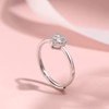 Stering Silver Ring for Women Heart Diamond Ring Dainty Stackable