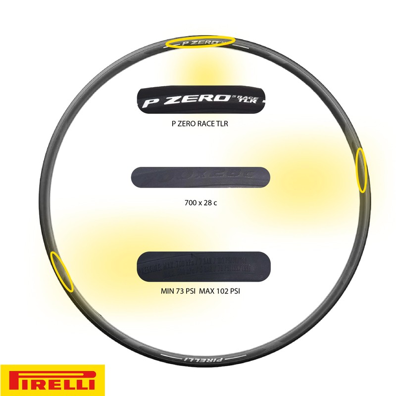 Pirelli P-Zero Race Folding Road Bike Tyre, Tubeless Ready TLR,