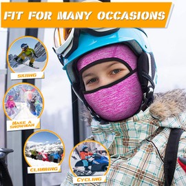 Toddler Boys Winter Balaclava Hat Windproof Kids Warm Ski Full Face Cover Baby Girls Cold Weather Snow Hat?C-Navy Dinosaur?