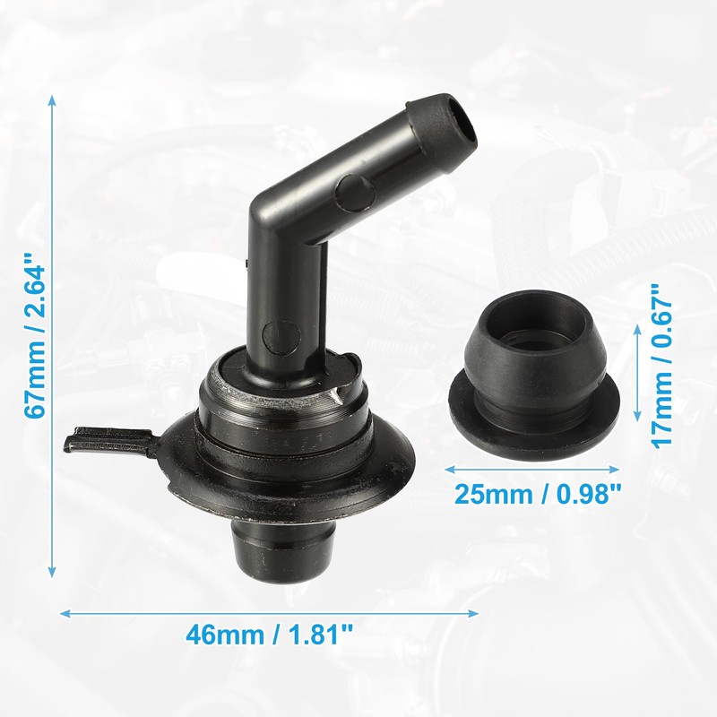 X AUTOHAUX PCV Valve Nozzle Set for Toyota Corolla No.