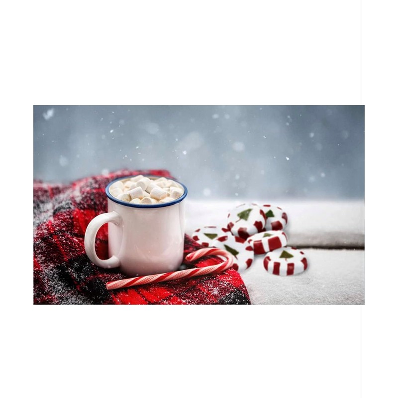 Peppermint Mini Candy Canes, Individually Wrapped Candies, Bulk Christmas Candy