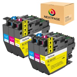 Nextpage LC3213XL Colour Cartridges Compatible with Brother LC3213 LC3211 Printer Cartridges for DCP-J572DW DCP-J772DW DCP-J774DW MFC-J497DW MFC-J491DW MFC-J890DW MFC-J895DW (2 Cyan, 2 Magenta, 2