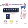 SPA-8G-B 8 Gang Toggle Rocker ON OFF Switch Panel Dash