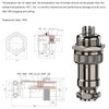 Clyxgs Aviation Plug 5 pines 16mm Metal macho hembra conector