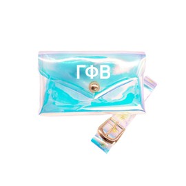 Sorority Shop - Gamma Phi Beta - GPB - Sorority Fanny Pack - Stadium Approved Rectangular Waist Pack with Belt (7" x 4" x 3/4")