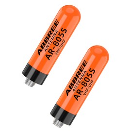 ABBREE Ham Radio Antenna Dual Band VHF/UHF 144/430Mhz 1.96inch Mini Short AR-805S SMA- Female Long Range Stubby Antenna for Baofeng UV-5R Mini 5RM BF-F8HP PRO,K5 Plus,DM32,UV32,AR-152,2Pack