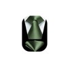 HISDERN Men's Tie Handkerchief Plain Tie & Pocket Square Set
