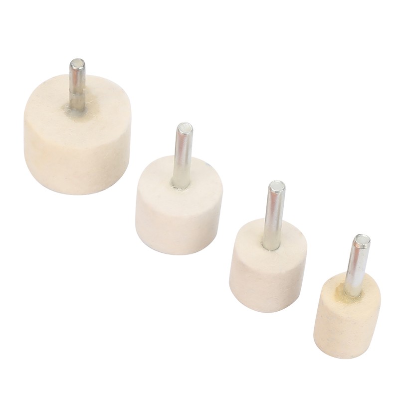 5 Set of Cerium Oxide Powder 4Pcs Wool Felt Polishing