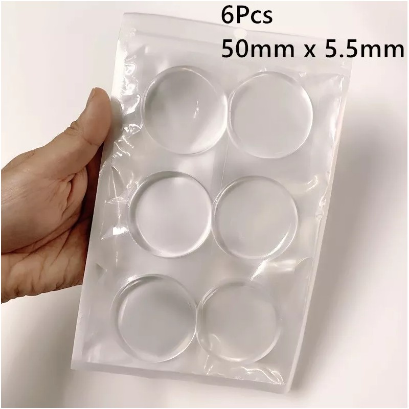 Estuchelandia Tope De Puerta Silicona Autoadhesivo Protector De Pared 6pzs