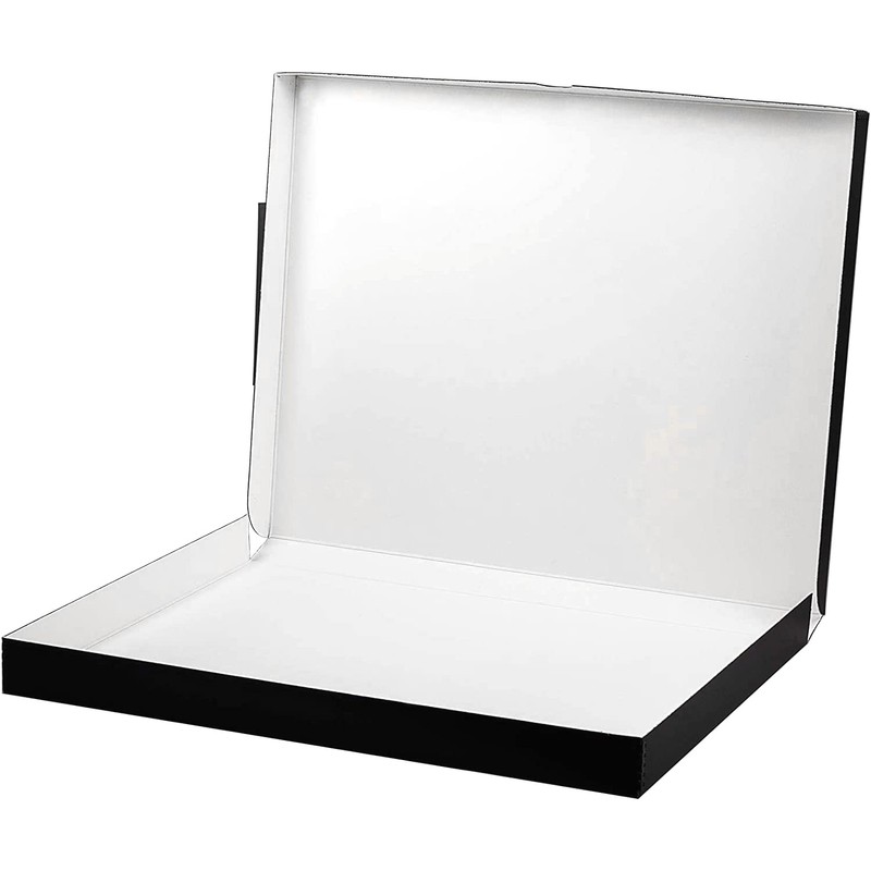 Lineco 16x20 Black Clamshell Archival Folio Storage Box, 1.75" Deep.