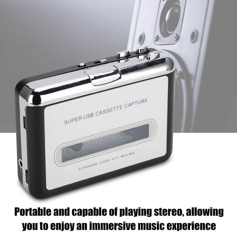 USB Tape To MP3 Capture Converter Stereo Audio Music Player