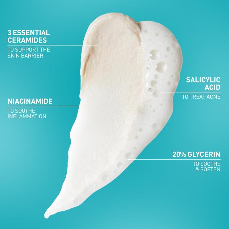 CeraVe Acne Clay To Foam Cleanser 4oz