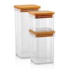 Lashuma Flour Storage Containers, Airtight, Coffee Tins Set, Transparent, Set