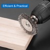 sourcing map 2PCS Wire Wheel Brush for Drill Attachment 3"