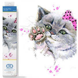 Diamond Dotz Eye Spy Kitty Cat Diamond Painting Kits for Adults - Diamond Art Kits a Relaxing Creative Craft Kit with Dotz Gems 12.6x12.6