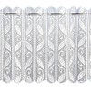 Lace Pleated Vertical Louvre Blind Window Net White 90" Drop