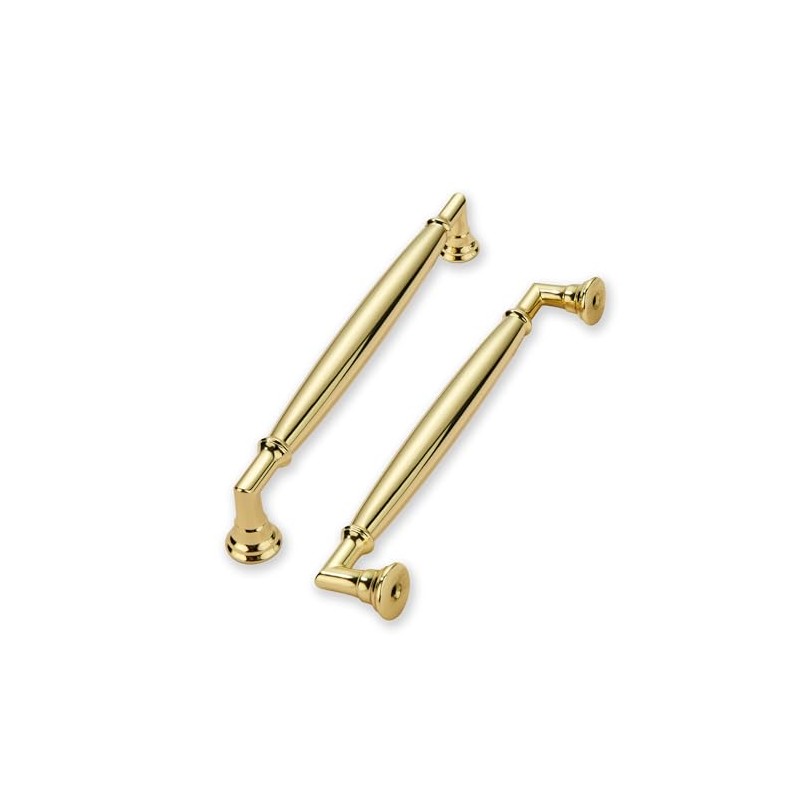 khtumeware 10 Pack 5 Inch(128mm) Polished Brass Cabinet Pulls Heavy