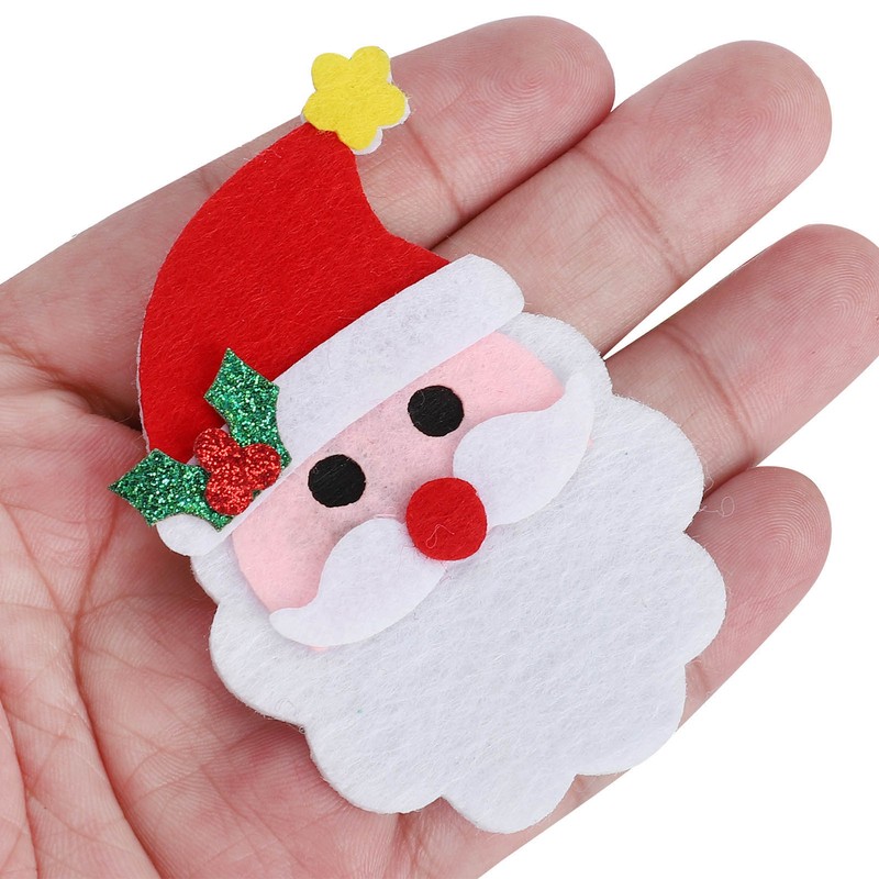 30Pcs Christmas Tree Felt Wall Hanging Door Murals Kids Gifts