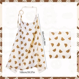 GSrenyu Breastfeeding Cover,Muslin Nursing Cover,360° Coverage Cotton Breast Feeding Cover,Soft Breathable Breast Feeding Coverall for Baby Car Seat Canopy