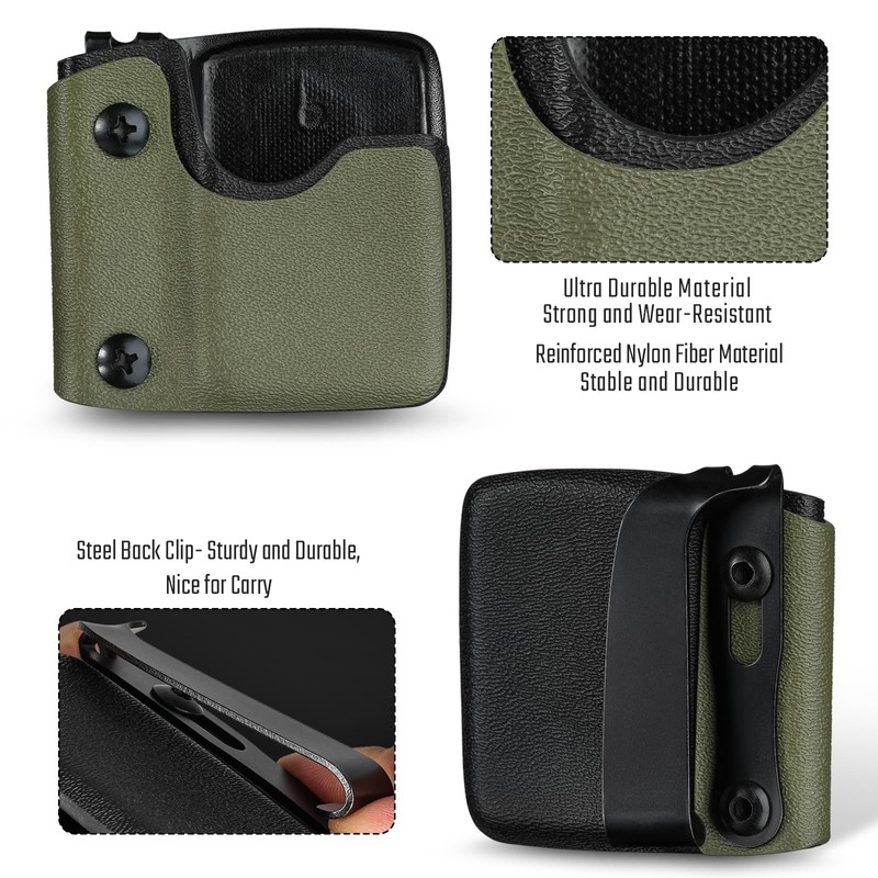 TACTICAL GEEK TX2 Lighter Pouch, Portable Lighter Holder with Pocket