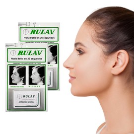 Kit de 2 Piezas de Corrector De Nariz Rulav Talla Pequeña By Gaero Shop | Nariz Levantada en solo segundos |Perfilador de Nariz | Respingador Nasal