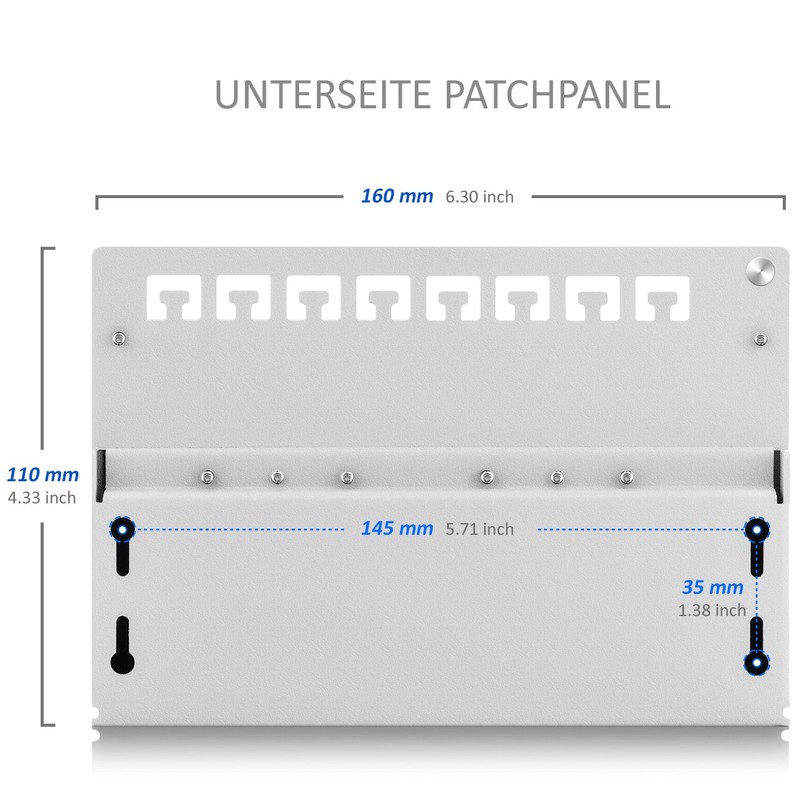DeleyCON CAT 6a patch panel Network Panel