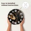 NOMEDOGYIM Cowboy Hat Wall Clock Battery Operated Cowboy Boots and