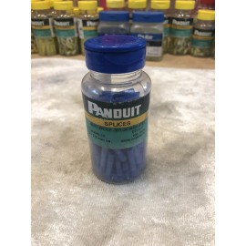 Panduit BSN14-C Butt Splice, Nylon Insulated, 16 - 14 AWG, Blue (Pack of 100)