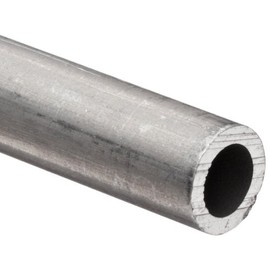 Aluminum 6061-T6 Pipe Schedule 80 1" Nominal, 0.957" ID, 1.32" OD, 0.18" Wall, 48" Length