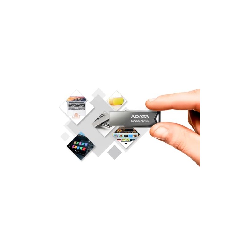 ADATA 64 GB Memoria Flash USB 2.0 Color Plata con