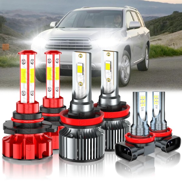 CHUSYYRAY For Toyota Highlander 11-19 - 6x Combo LED Headlight