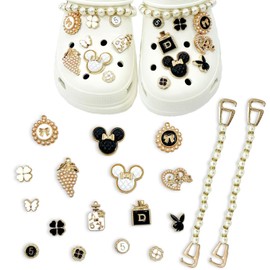 18 PCS Shoe Charms, Crystal Diamond Shoe Accessories, Bling Shoe Charms for Clog, Croc Charms Shining Shoe Decoration Charms for Women Girls Birthday Christmas Party Gifts