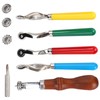 5Pcs Leather OverStitch Marking Wheel Handcrafted Scribe Point Make Tool